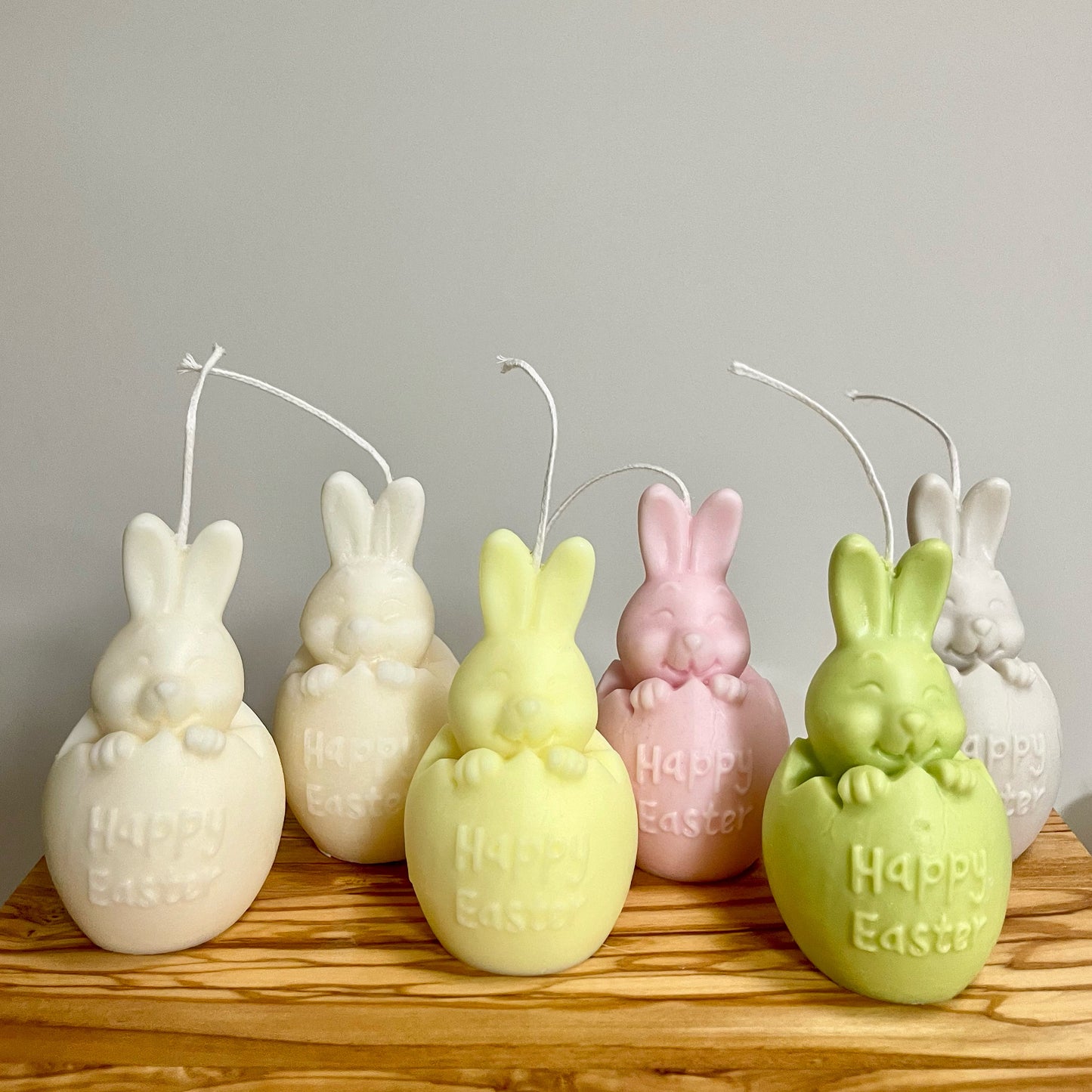 Happy Easter Bunny Candle