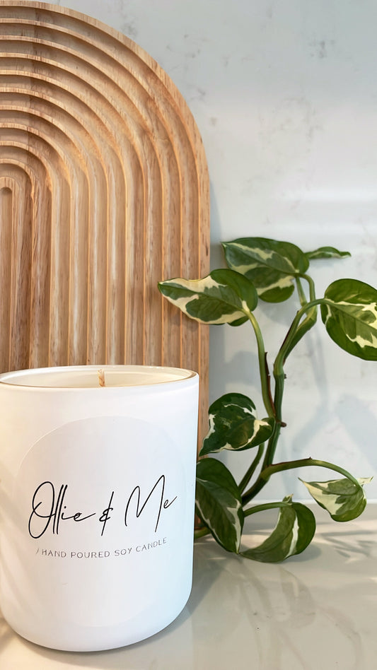 Large White Candle