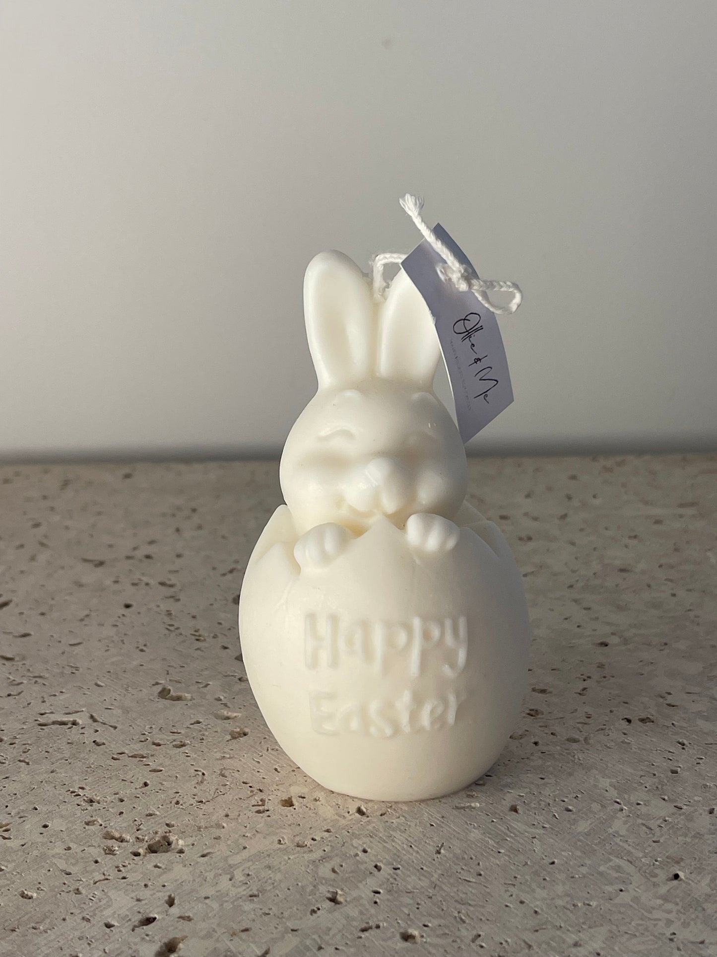 Happy Easter Bunny Candle
