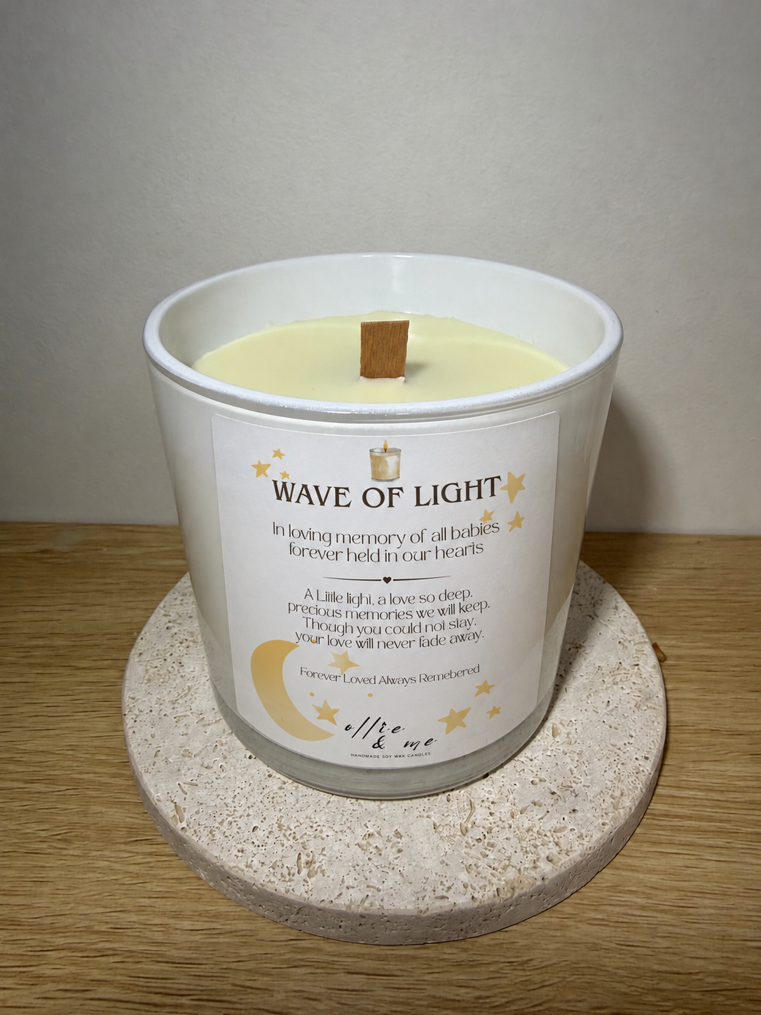 Wave of Light Memorial Candle